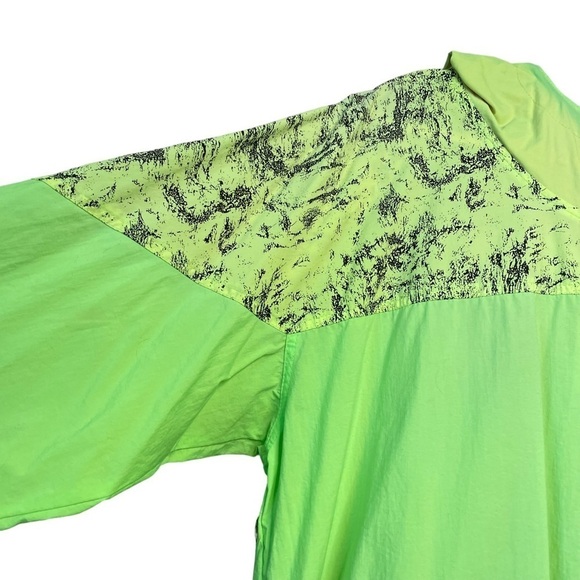 Vintage 80s Ocean Pacific Mens L Neon Anorak Windbreaker Surf Hoodie Jacket - Picture 10 of 12